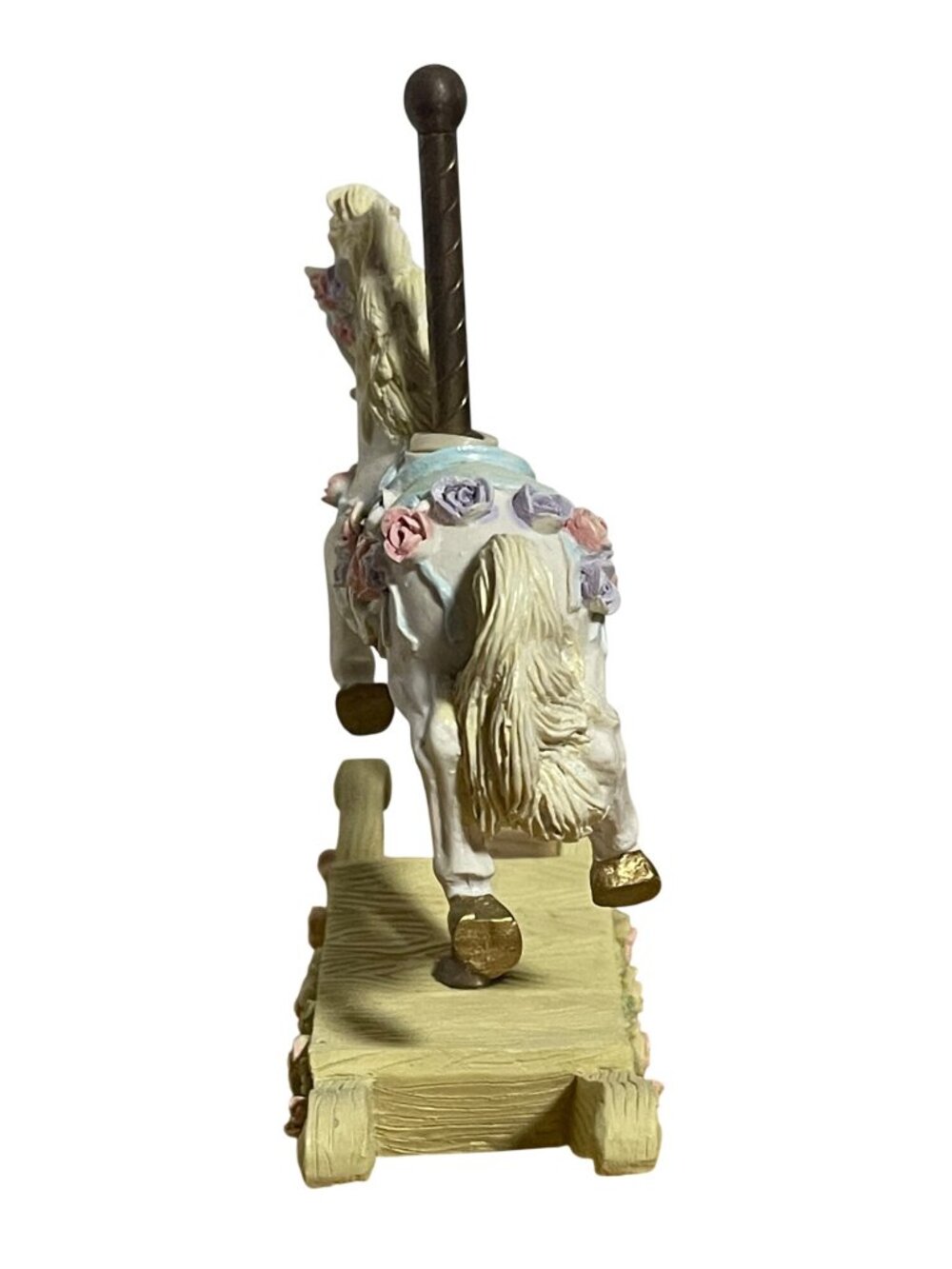 Carousel Horse Figurine Collectible Vintage 90s Polyresin - Picture 5 of 9